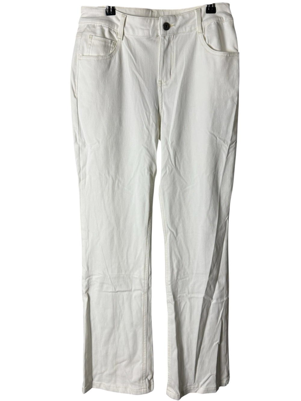 Halara Flex Denim Mid-Rise White Bootcut Flare Stretch Pants Jeans